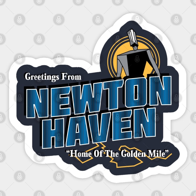 Greetings From Newton Haven Sticker by ZombieMedia